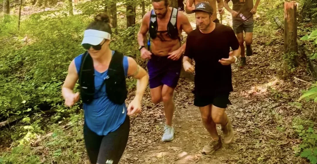 Runners on the trail in Percy Warner Park